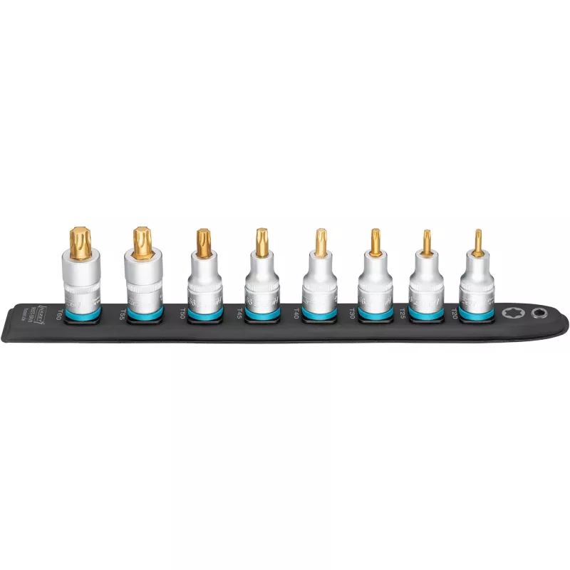 Torx uzgaļu komplekts Hazet 992T-SR/8 — 8 gab. īsie Torx T20–T60