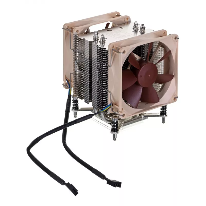 Procesora dzesētājs Noctua NH-U9DX i4, alumīnija heatsink ar diviem 92 mm ventilatoriem, augstums 125 mm, piemērots LGA 2011-v3