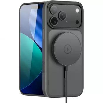 StyleShell INVISIO, Phone Case Melns, iPhone 17 Pro Max, Saderīga ar MagSafe