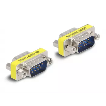 D-Sub 9 pin savienotāju adapteris vīrietis–vīrietis DeLOCK 66464