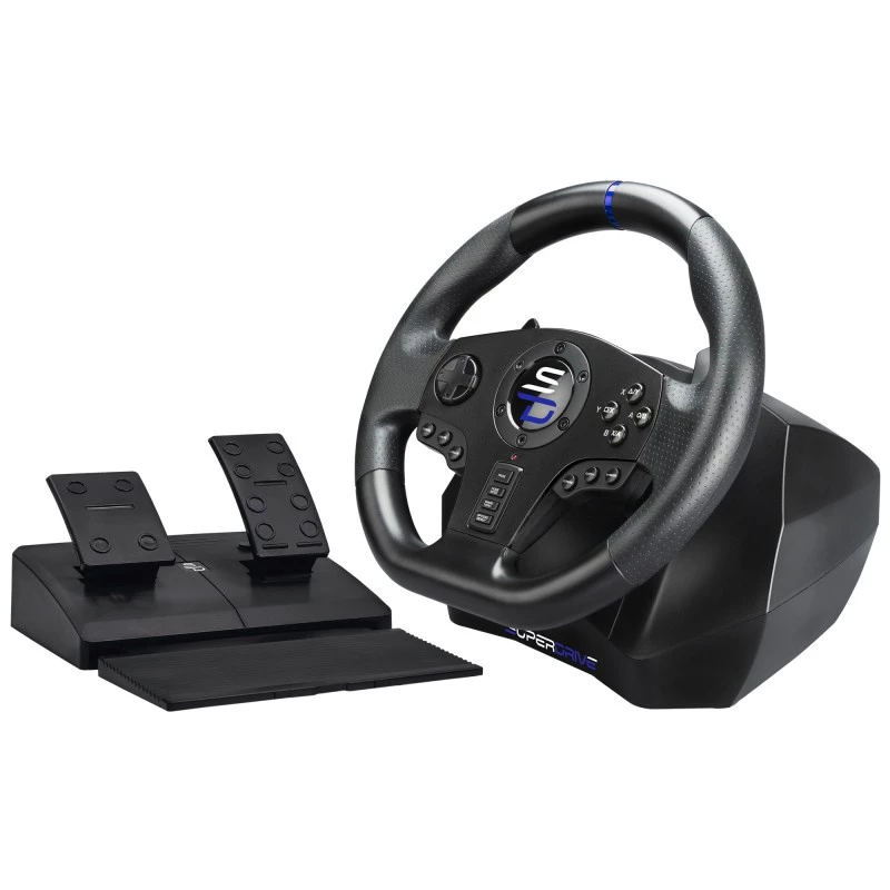 Stūre + pedāļi Subsonic SV750 melna 270° rotācija USB