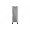 LANBERG 19 collu 32U stāvošs statīva skapis 600×600 mm pelēks ar perforētām durvīm un LCD (plakanais iepakojums)