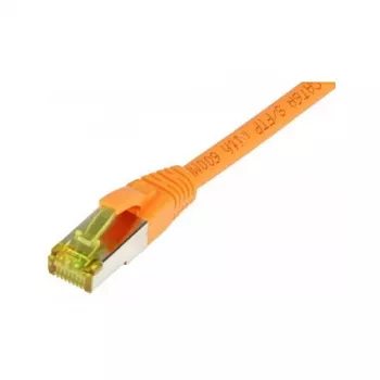 komutācijas kabelis RJ45, CAT6A 500 MHz, 0,5 m, oranžs, S-STP(S/FTP), TPE/LSZH (Ultraflex), AWG26, ar Cat.7 izejmateriāla kabeli, Synergy 21 (S217686)
