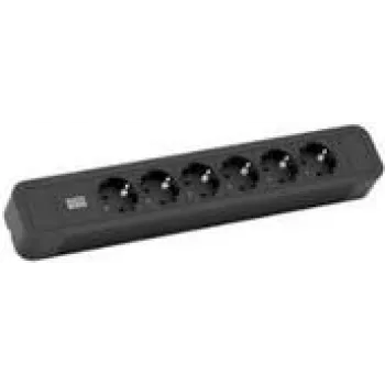 Power Extension kabelis Bachmann Primo 2 2m 6 AC Outlets Melns