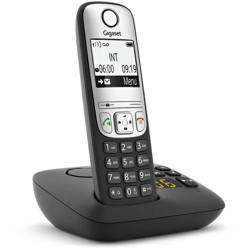 Gigaset A690A - Analogais/DECT telefons - Bezvadu klausule - Brīvroku sistēma - 100 ieraksti - Melns (S30852-H2830-B101)