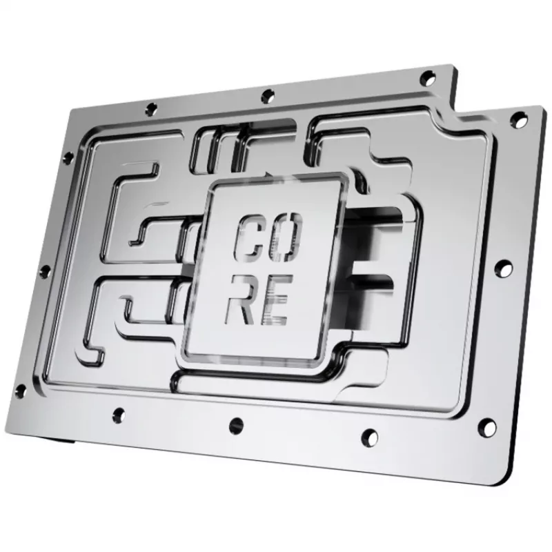 Grafikas kartes ūdensbloks Alphacool RTX 5080 Phoenix Transparent Silver ar aizmugures plāksni