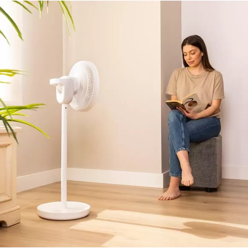 Cecotec EnergySilence 2600 Sunflower Portable akumulatora grīdas ventilators 33 cm, 12 ātrumi, oscilācija, 22 W, tālvadības pults