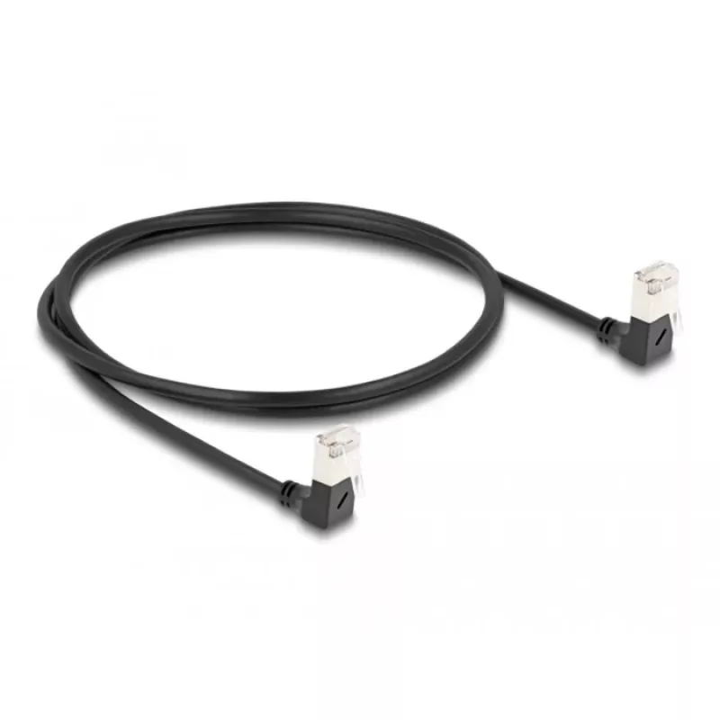 Tīkla kabelis DeLOCK RJ45 Cat.6A 1m melns