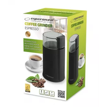 Esperanza EKC001K kafijas dzirnaviņas melnas 160 W