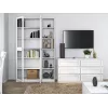 top e shop W40 PAFOS BIA vitrīnas skapis — balta skaidu plātne, 290×400×2000 mm