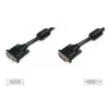 DIGITUS DVI-D pagarinātāja kabelis, 2 m, DVI-D uz DVI-D, melns