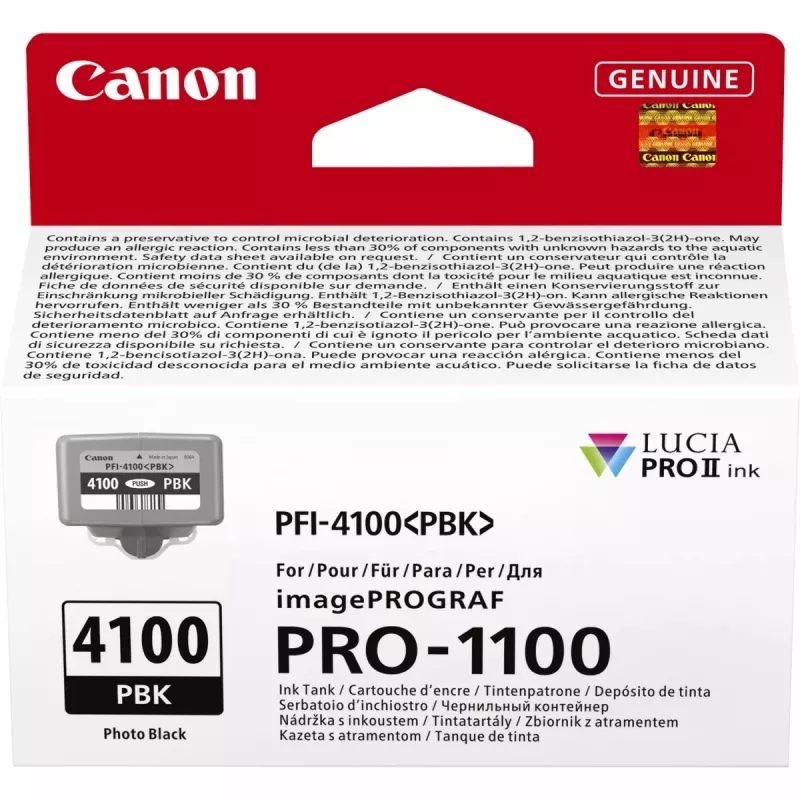 Canon LUCIA PRO II tintes kasetne 1 gab. Oriģināla standarta ienesīgums foto melna