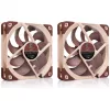 Datora korpusa ventilators Noctua NF-A12X25 G2 PWM SX2-PP 120 mm, 12 V, 1800 RPM, 107.3 m³/h, SSO gultnis, iepakojumā 2 gab., bēšs