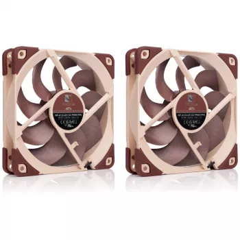 Datora korpusa ventilators Noctua NF-A12X25 G2 PWM SX2-PP 120 mm, 12 V, 1800 RPM, 107.3 m³/h, SSO gultnis, iepakojumā 2 gab., bēšs