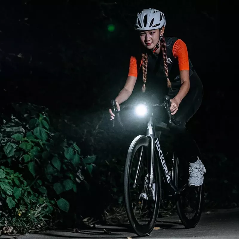 Rockbros RHL1500 priekšējais velosipēda lukturis spidometram/GPS