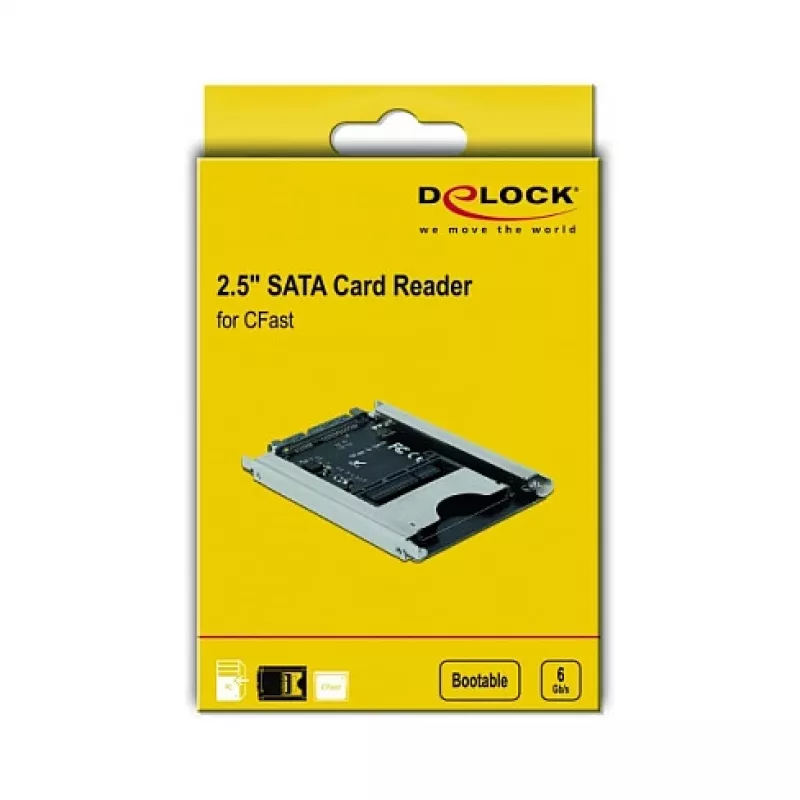 Karšu lasītājs DeLOCK 91753 SATA iekšējais pelēks