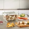Caso stikla vakuuma trauks ar plastmasas vāku | VacuBoxx nerūsējošā tērauda XL | Caurspīdīgs