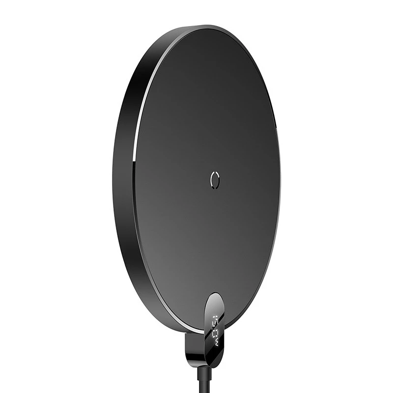 Baseus CCED000001 mobilās ierīces lādētājs austiņām, viedtālrunim Melns USB Bezvadu uzlāde Iekštelpām
