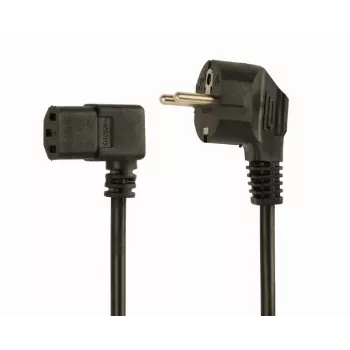 VDE LEŅĶA STRĀVAS KABELIS 1,5M/PC-186A-VDE1B-1.5M GEMBIRD