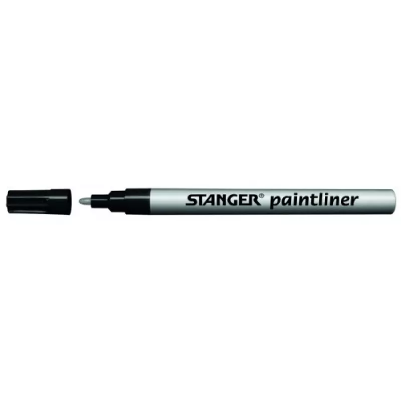 Marker Stanger Paintliner B10 sudraba uzgalis 1–2 mm precīzai līniju marķēšanai