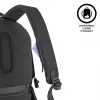Ikdienas mugursoma XDDESIGN Bobby Soft ar 15,6 collu klēpjdatora nodalījumu, 16 L, PET, melna