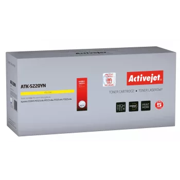 Activejet ATK-5220YN toneris (nomaiņa Kyocera TK-5220M; Supreme; 1200 lappuses; dzeltens)