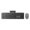 Bezvadu tastatūras un peles komplekts Lenovo 700 Modern Multi-Device — ASV angļu izkārtojums, Bluetooth, Luna pelēka
