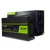 Auto invertors zaļa Cell INV21 6000 W, 24V līdzstrāva-maiņstrāva, 230V izeja, 2x USB PD, aktīvā dzesēšana, noņemami līdzstrāvas savienotāji, melns