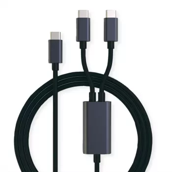 ROLINE - USB kabelis - 24 kontaktu USB-C (v) uz 24 kontaktu USB-C (v) - USB 2.0 - 1,85 m - USB barošanas avots (100 W) - melns (11.02.8308)