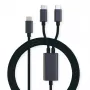 ROLINE - USB kabelis - 24 kontaktu USB-C (v) uz 24 kontaktu USB-C (v) - USB 2.0 - 1,85 m - USB barošanas avots (100 W) - melns (11.02.8308)