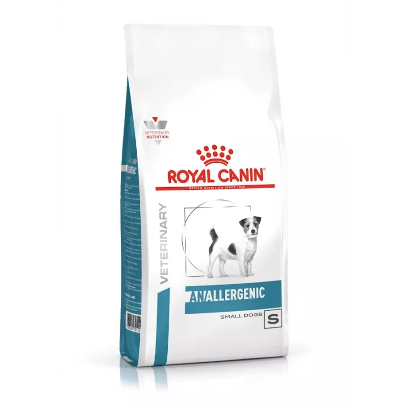 Sausā suņu barība Royal Canin Anallergenic Small — hipoalerģiska formula maziem pieaugušiem suņiem, 3 kg, gaļas garša, bez lipekļa un cukura