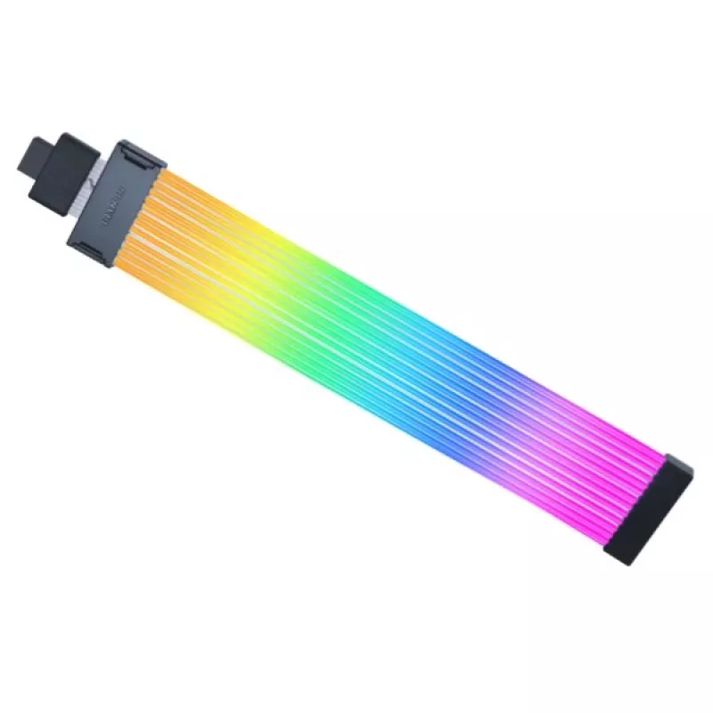 GPU kabelis Lian Li Strimer Wireless 12V 2x6-pin PW16-121W – bezvadu RGB PCIe strāvas pagarinātājs
