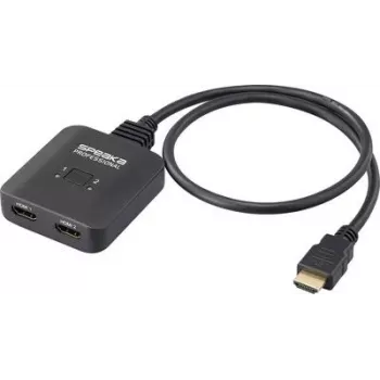 SpeaKa Professional SP-HDMIBS-100 2+1 portu HDMI pārslēgs, divvirzienu 7680 x 4320 (SP-13456272)