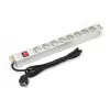 DIGITUS Professional a-19-STRIP-2-IMP - strāvas sadales bloks (statīvā montējams) - maiņstrāva 250 V - ieejas barošanas avots - izeja