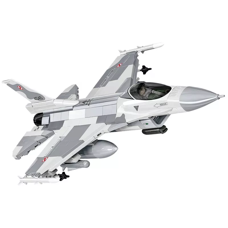 Konstruktoru komplekts Cobi F-16C Fighting Falcon — 463 detaļas, mēroga modeļa būvēšanas komplekts