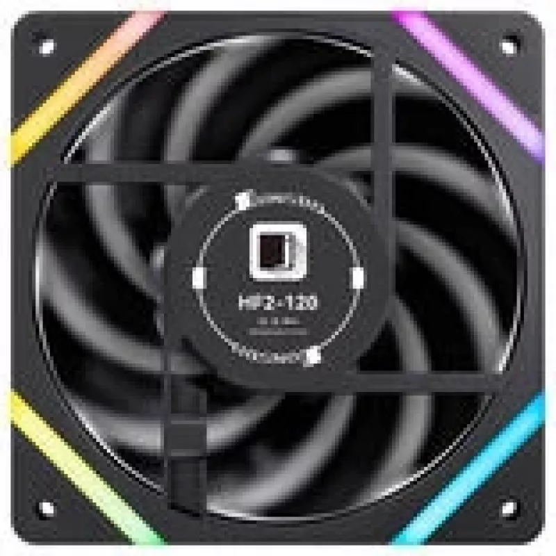 Dzesēšanas ventilators Jonsbo HF2-120 PWM ARGB 120 mm, melns