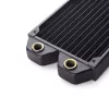 Radiators 120 mm BitsPower Tarasque BPTA-NLSS120-F2PB — plāns radiators vienam 120 mm ventilatoram