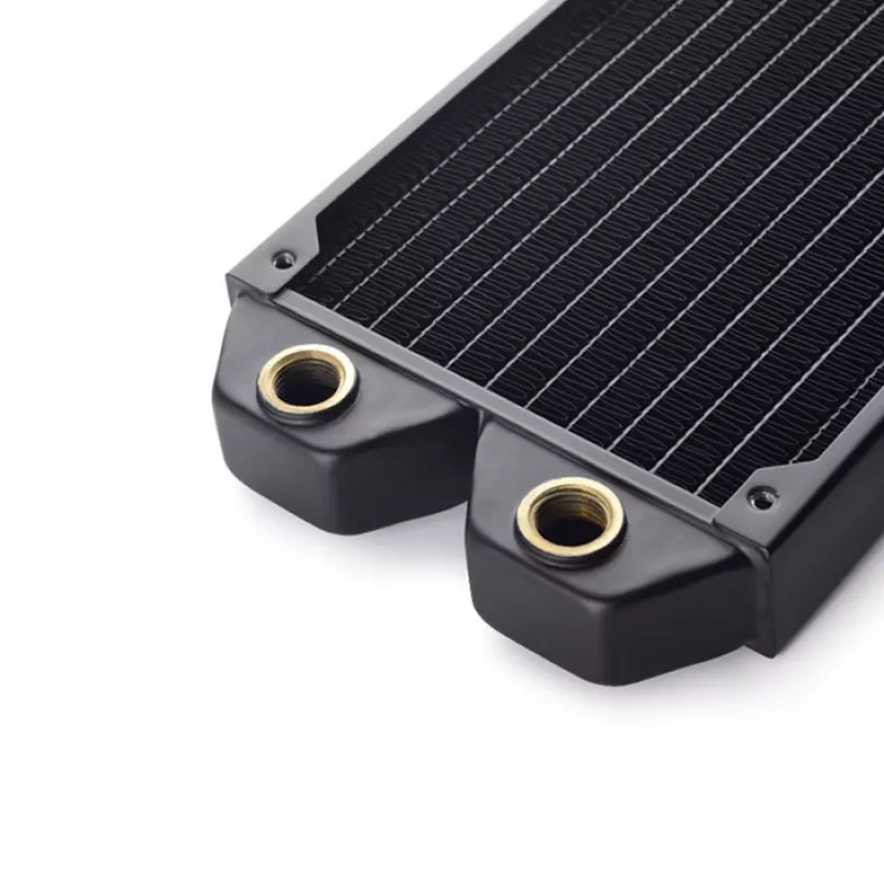 Radiators 120 mm BitsPower Tarasque BPTA-NLSS120-F2PB — plāns radiators vienam 120 mm ventilatoram