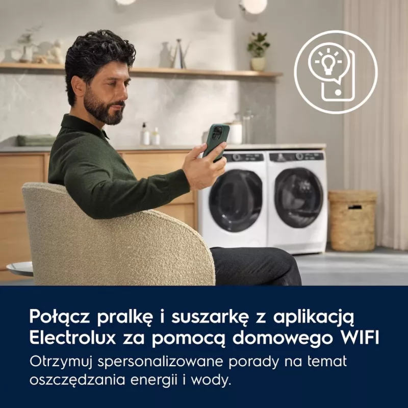 Veļas žāvētājs Electrolux EW7D585UCP 8 kg siltumsūknis, kondensāta žāvēšana
