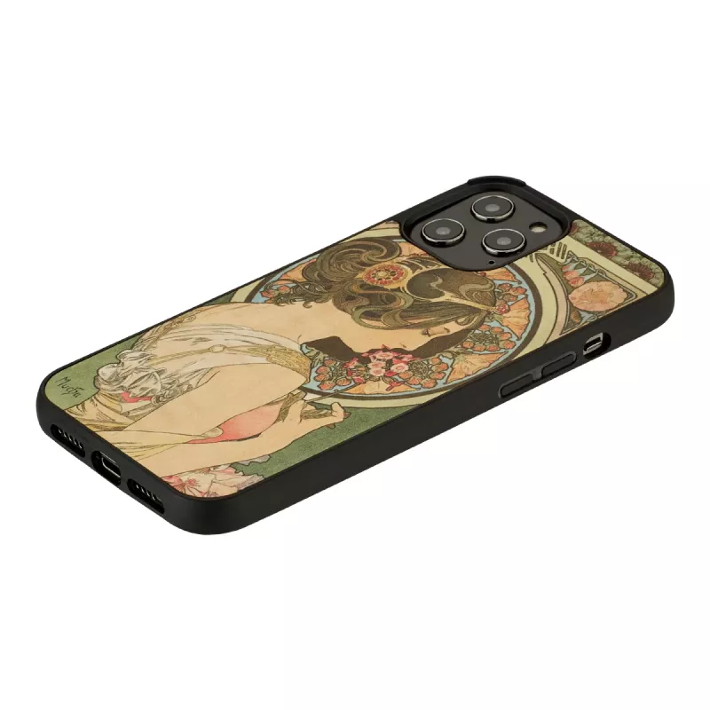 Telefona maciņš man and wood iPhone 12 Pro Max — primrose Melns