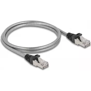 Tīkla kabelis DeLOCK RJ45 kabelis Cat.6A U/FTP RJ-45 1m sudraba krāsā