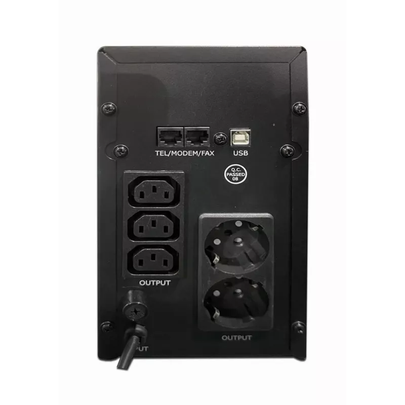 Gembird EG-UPS-035 nepārtrauktās barošanas avots (UPS) Line-Interactive 2 kVA 1200 W 5 AC kontaktligzdas