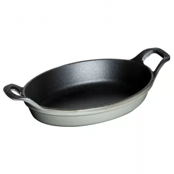 Ovāls mini cepšanas un sautēšanas trauks Staub 250 ml grafīts