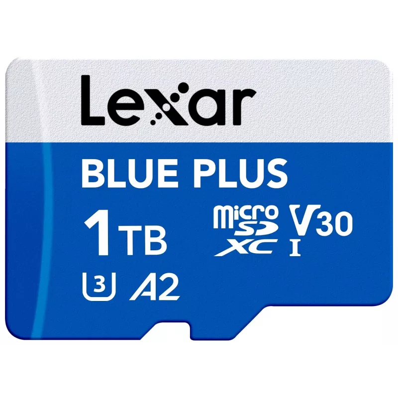 Atmiņas karte microSD 1TB C10 A2 U3 V30 170MB/s Blue Plus