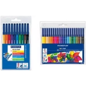 20 STAEDTLER Noris 326 flomāsteri, dažādās krāsās (326 WP20)