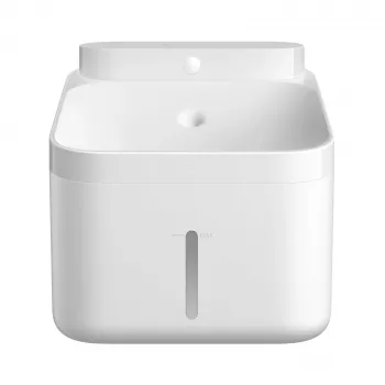 Automātiskā mājdzīvnieku barotava Xiaomi Smart Pet Fountain 2 3 L dzirdinātava oglekļa filtrs balta plastmasa baterija/DC 5 V 2 A 230×180×190 mm