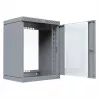 EFB Elektronik 19 Wandgehäuse X-Rack mit Glastür 400-600mm grau - Wandgehäuse (WGX-1506GR.G1)