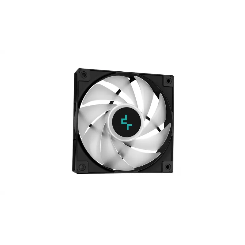 Universāls šķidruma dzesētājs DeepCool LS520 SE — 3x 120 mm ventilatori, 280x120x27 mm alumīnija radiators, 41 cm caurules, vara pamatne, RGB