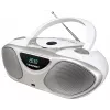 CD ierakstītājs BLAUPUNKT BB14WH — CD ierakstītājs ar MP3 atskaņošanu, USB, LCD, pulkstenis, 2x1 W skaļruņi, sudraba/baltā krāsā