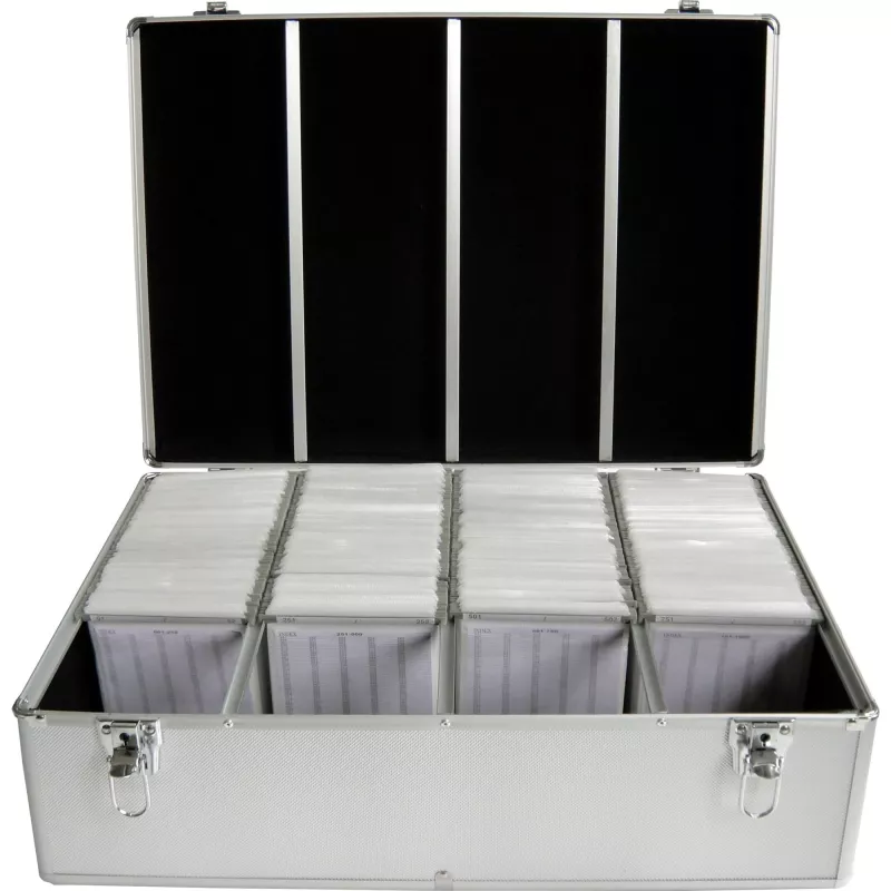 Kastes futrālis MediaRange BOX78 1000 diskiem, sudraba krāsā